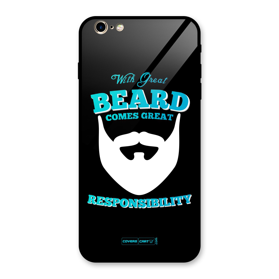 Great Beard Glass Back Case for iPhone 6 Plus 6S Plus