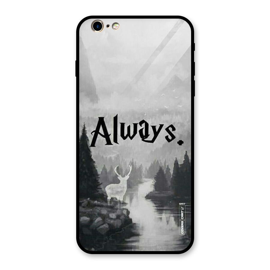 Invisible Deer Glass Back Case for iPhone 6 Plus 6S Plus