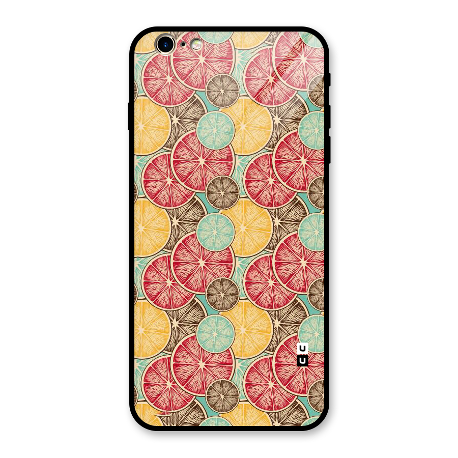 Juicy Pattern Glass Back Case for iPhone 6 Plus 6S Plus