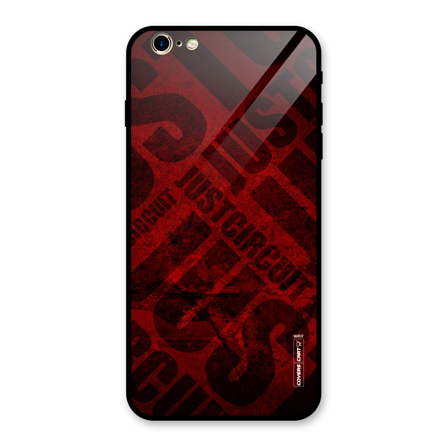 Just Circuit Glass Back Case for iPhone 6 Plus 6S Plus