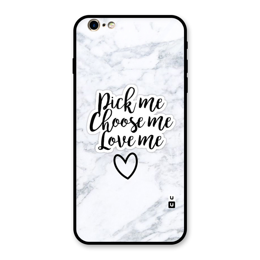 Just Me Glass Back Case for iPhone 6 Plus 6S Plus
