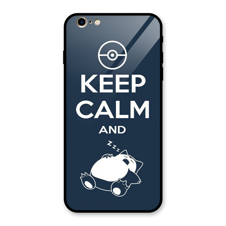 Keep Calm and Sleep Glass Back Case for iPhone 6 Plus 6S Plus