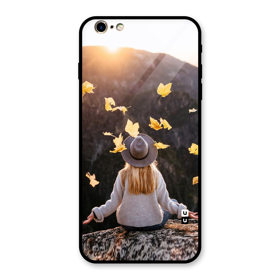 Leaf Rain Sunset Glass Back Case for iPhone 6 Plus 6S Plus