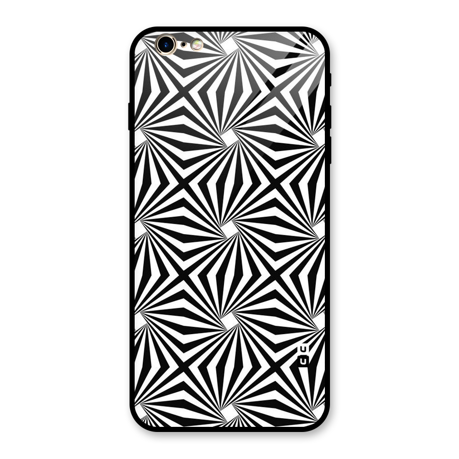 Monochromatic Swirls Glass Back Case for iPhone 6 Plus 6S Plus