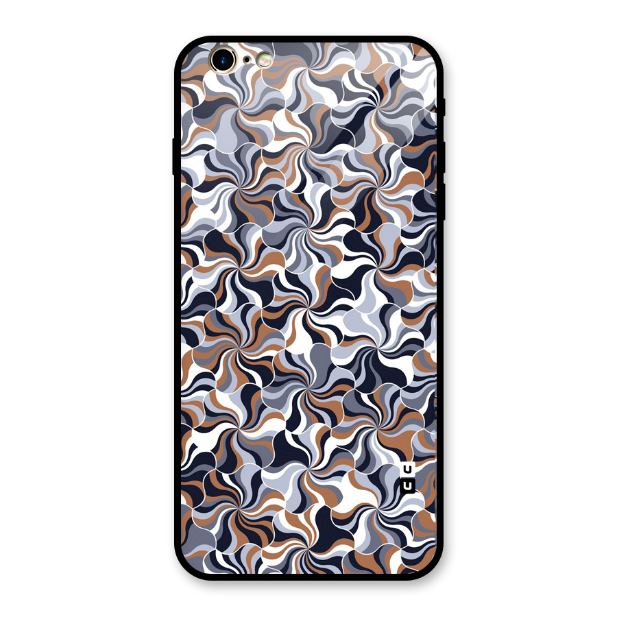 Multicolor Swirls Glass Back Case for iPhone 6 Plus 6S Plus