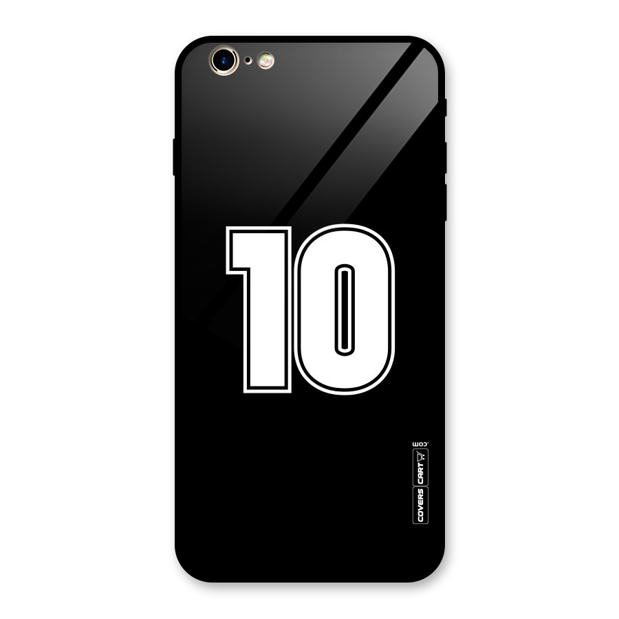 Number 10 Glass Back Case for iPhone 6 Plus 6S Plus
