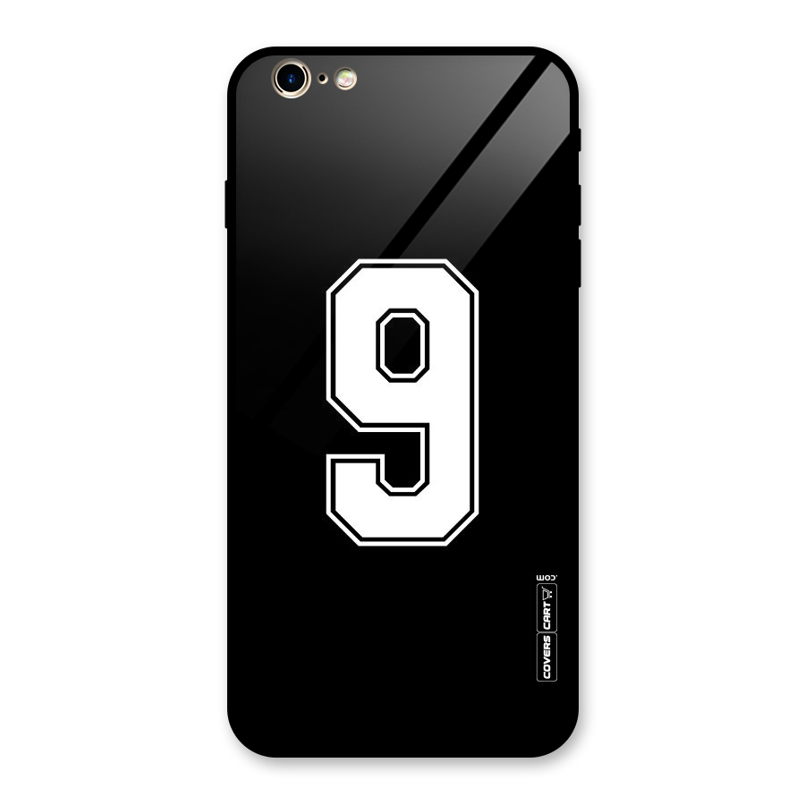 Number 9 Glass Back Case for iPhone 6 Plus 6S Plus
