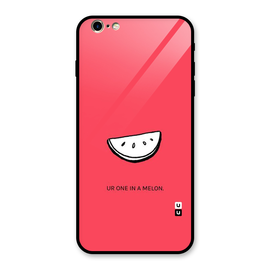 One In Melon Glass Back Case for iPhone 6 Plus 6S Plus