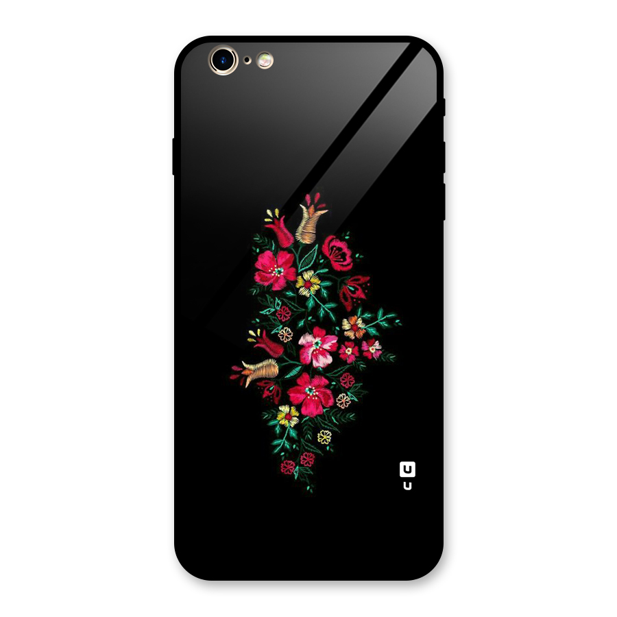 Pretty Allure Flower Glass Back Case for iPhone 6 Plus 6S Plus