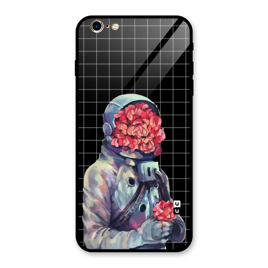 Robot Rose Glass Back Case for iPhone 6 Plus 6S Plus