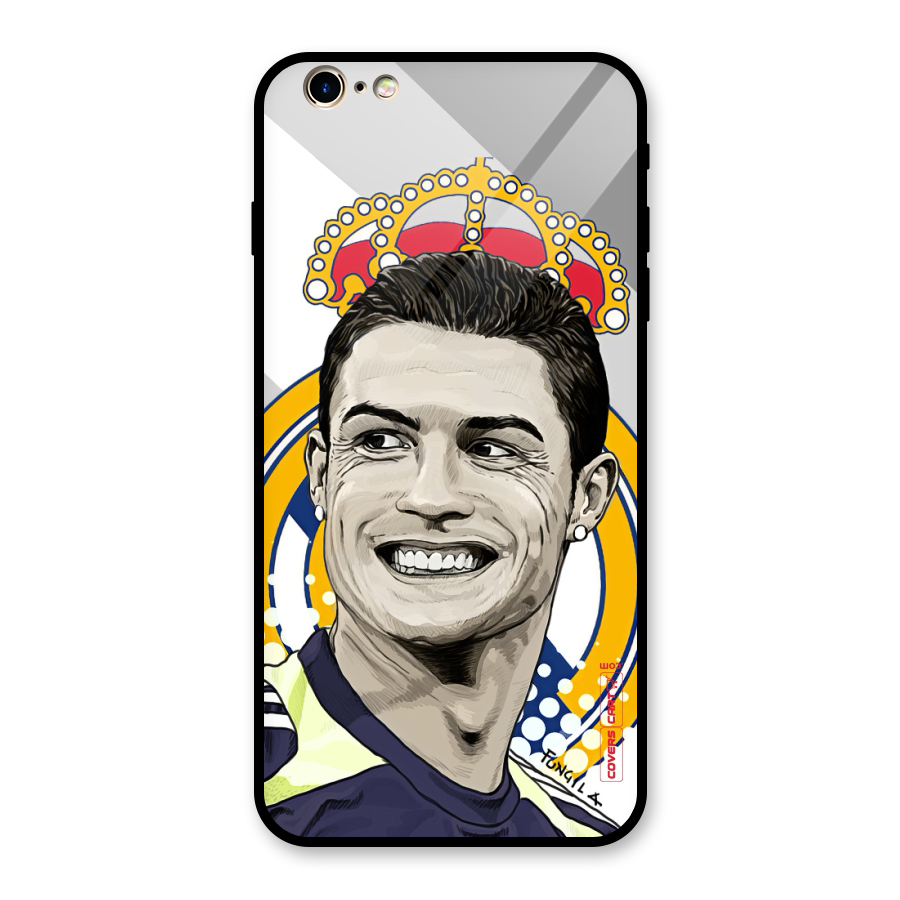 Ronaldo Madrid King Glass Back Case for iPhone 6 Plus 6S Plus