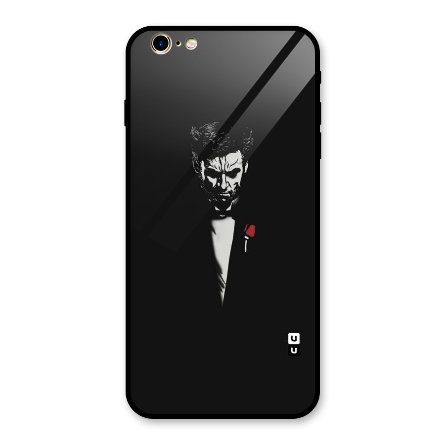 Rose Man Glass Back Case for iPhone 6 Plus 6S Plus