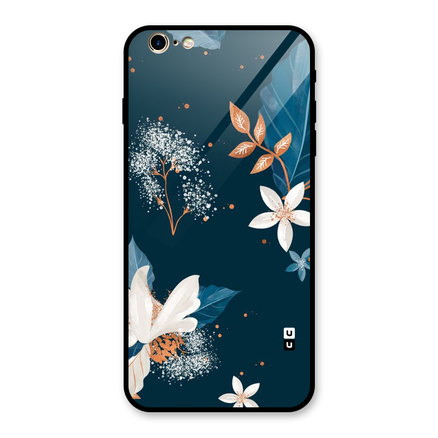 Royal Floral Glass Back Case for iPhone 6 Plus 6S Plus
