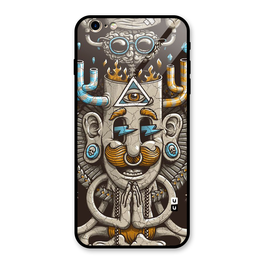 Sculpture Design Glass Back Case for iPhone 6 Plus 6S Plus