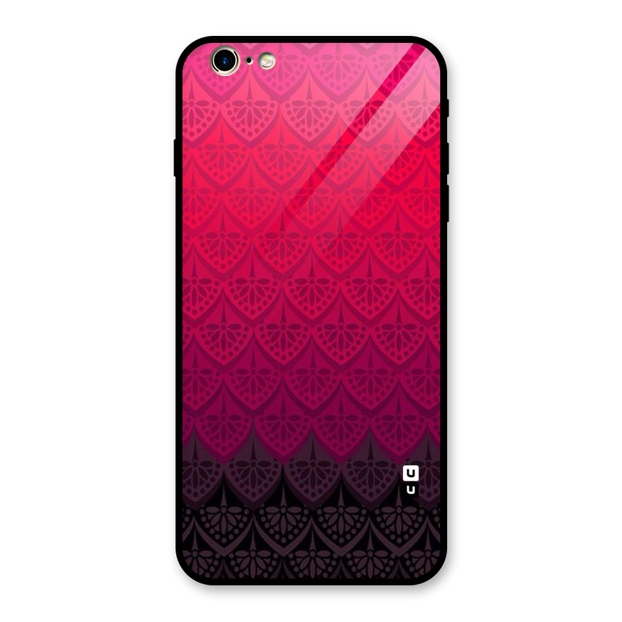 Shades Red Design Glass Back Case for iPhone 6 Plus 6S Plus
