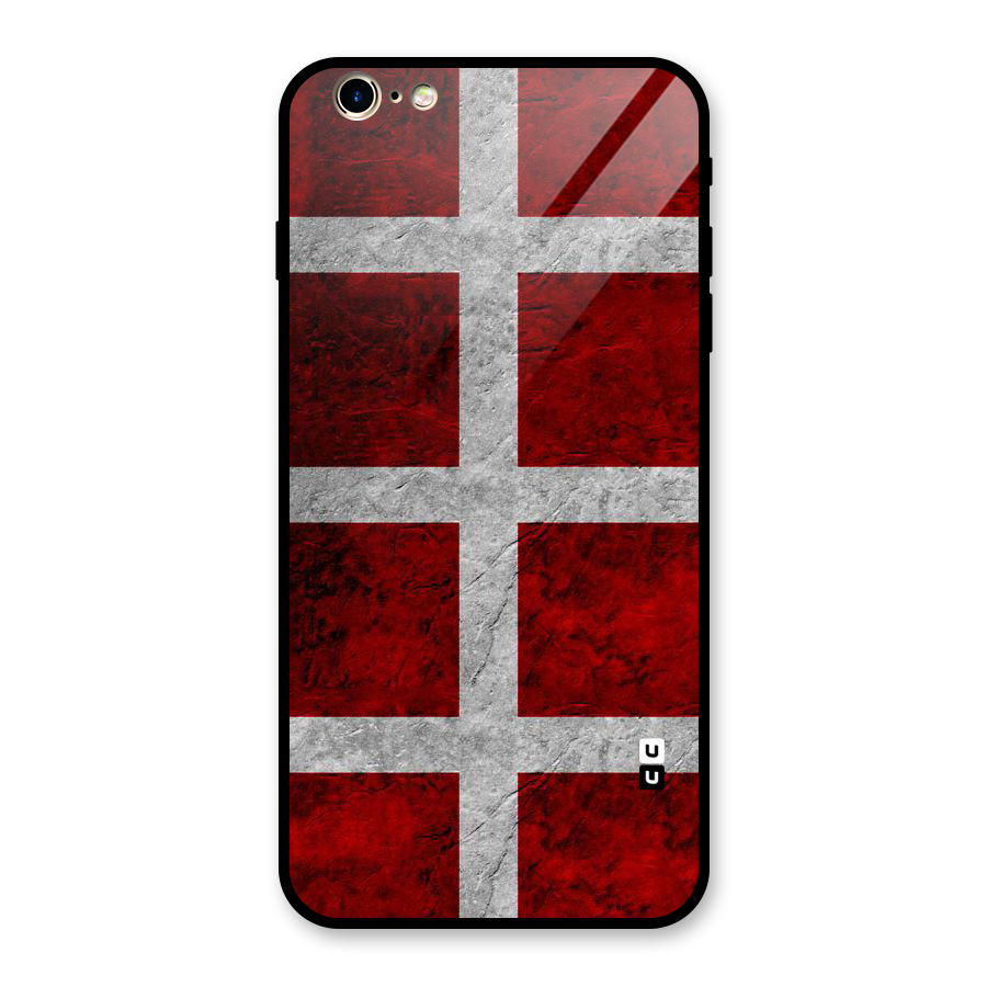 Silver Lines Glass Back Case for iPhone 6 Plus 6S Plus