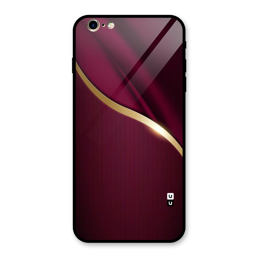 Smooth Maroon Glass Back Case for iPhone 6 Plus 6S Plus