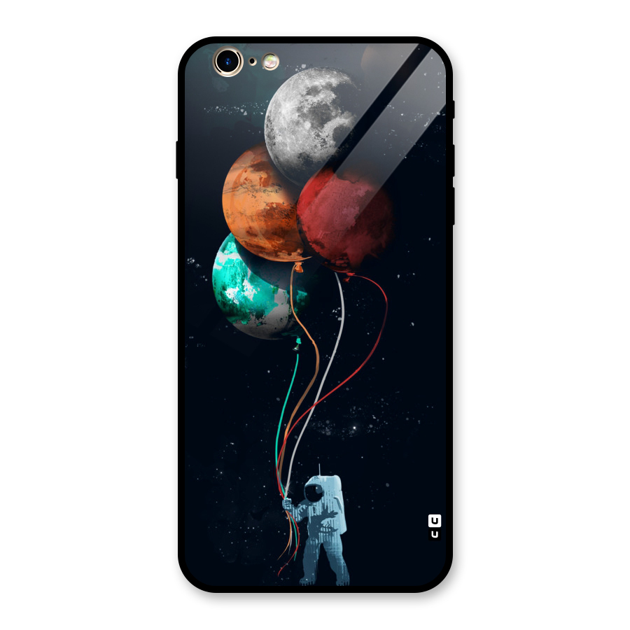 Space Balloons Glass Back Case for iPhone 6 Plus 6S Plus