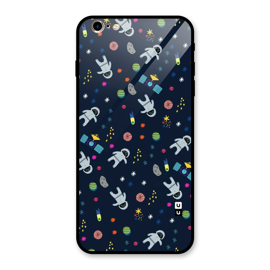 Spaceman Dance Glass Back Case for iPhone 6 Plus 6S Plus