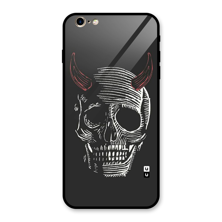 Spooky Face Glass Back Case for iPhone 6 Plus 6S Plus