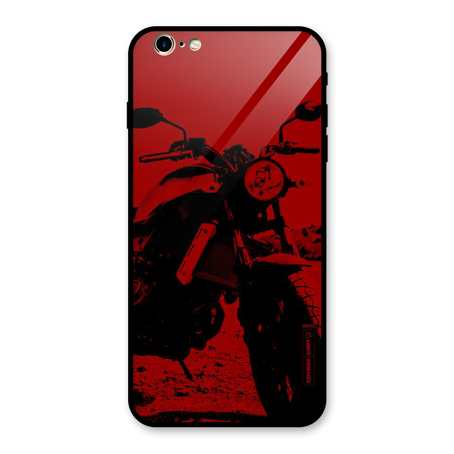Stylish Ride Red Glass Back Case for iPhone 6 Plus 6S Plus