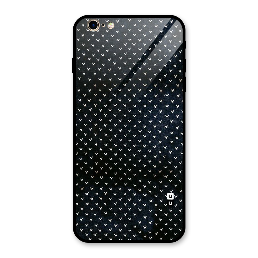 Tiny White Hearts Glass Back Case for iPhone 6 Plus 6S Plus