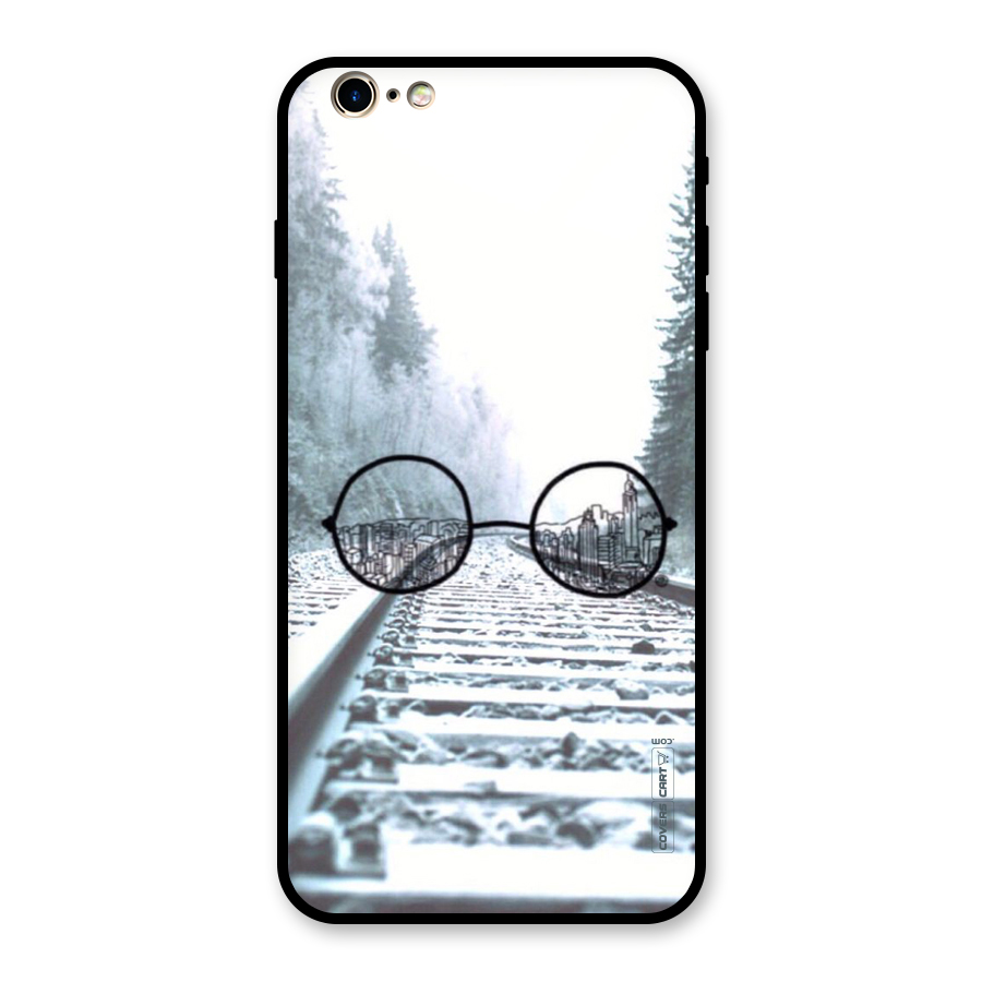 Tracks And Specs Glass Back Case for iPhone 6 Plus 6S Plus