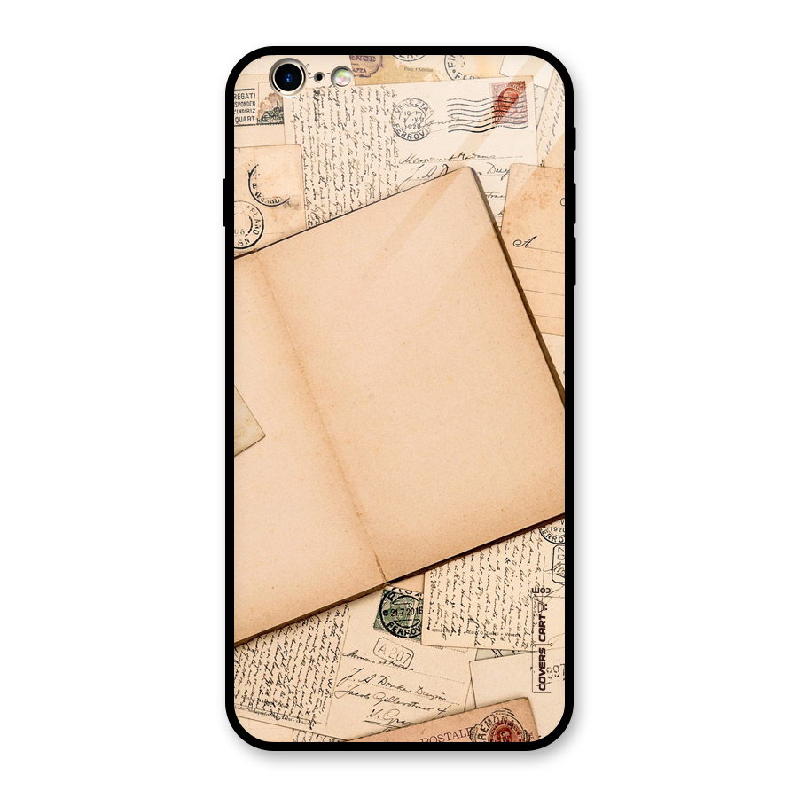 Vintage Journal Glass Back Case for iPhone 6 Plus 6S Plus