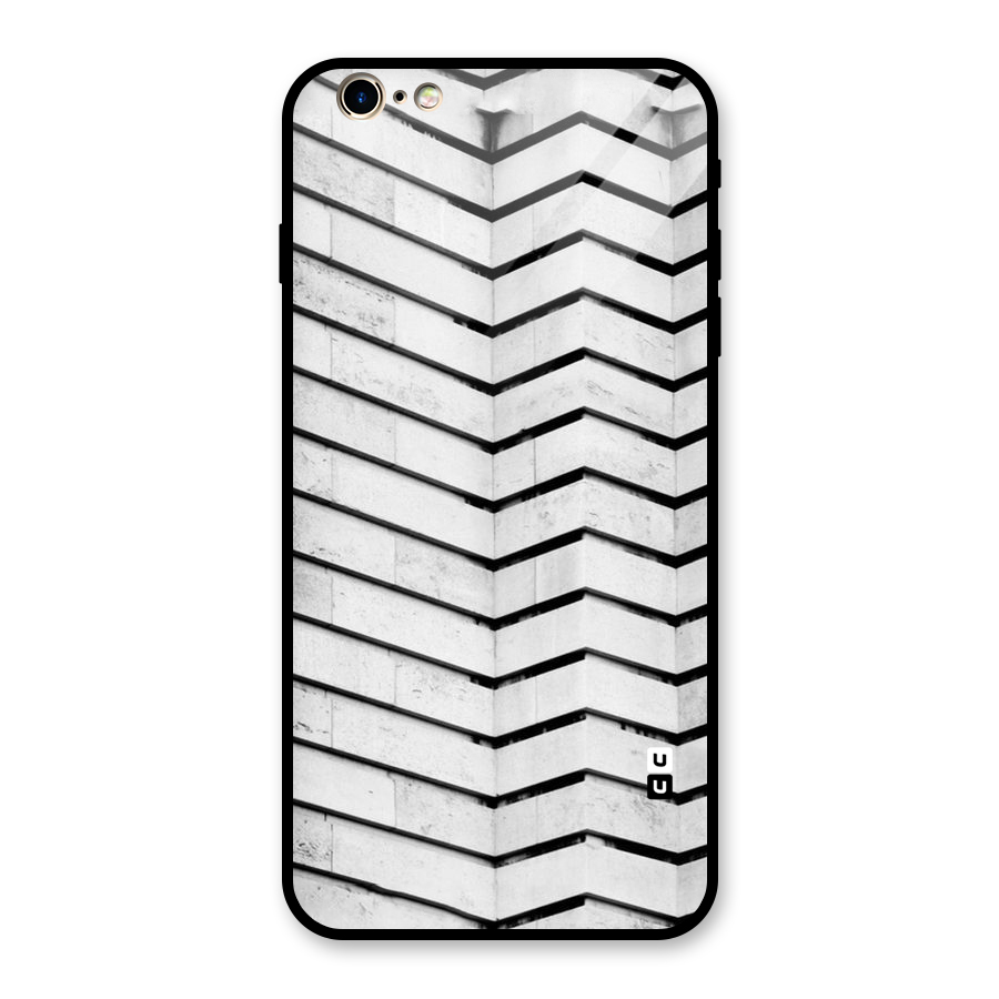 Wall Zig Zag Glass Back Case for iPhone 6 Plus 6S Plus