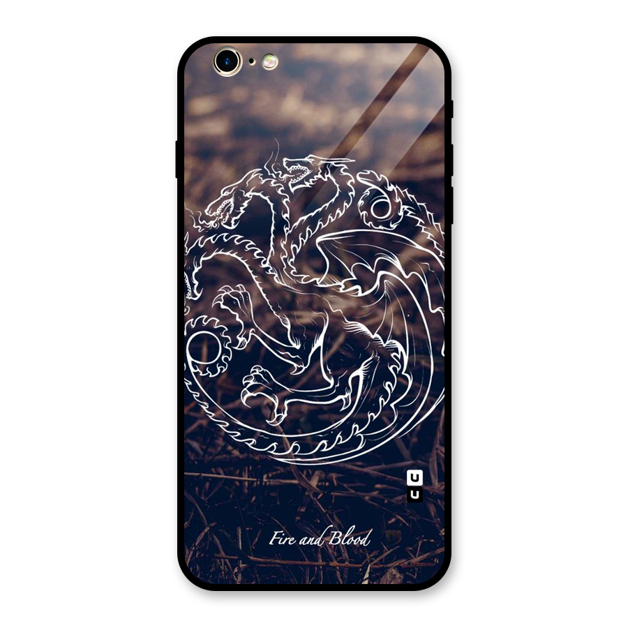White Circle Glass Back Case for iPhone 6 Plus 6S Plus