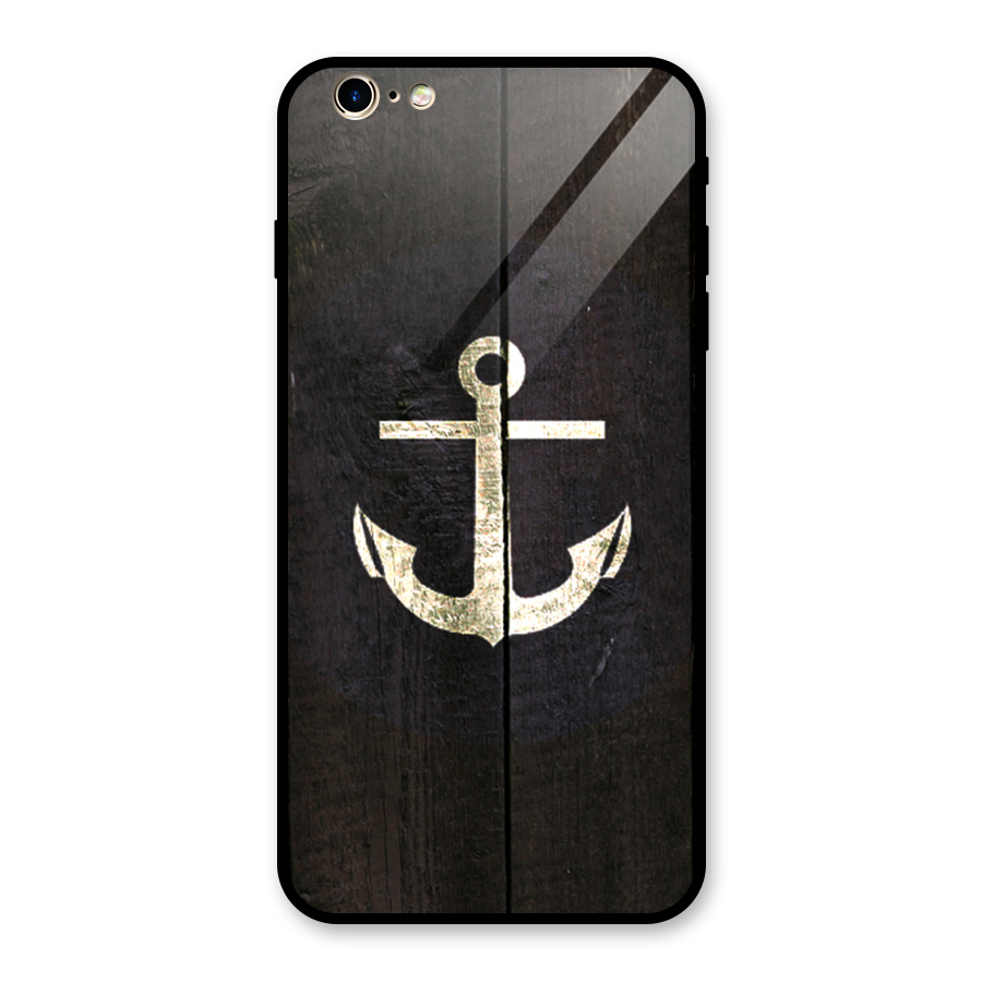 Wood Anchor Glass Back Case for iPhone 6 Plus 6S Plus
