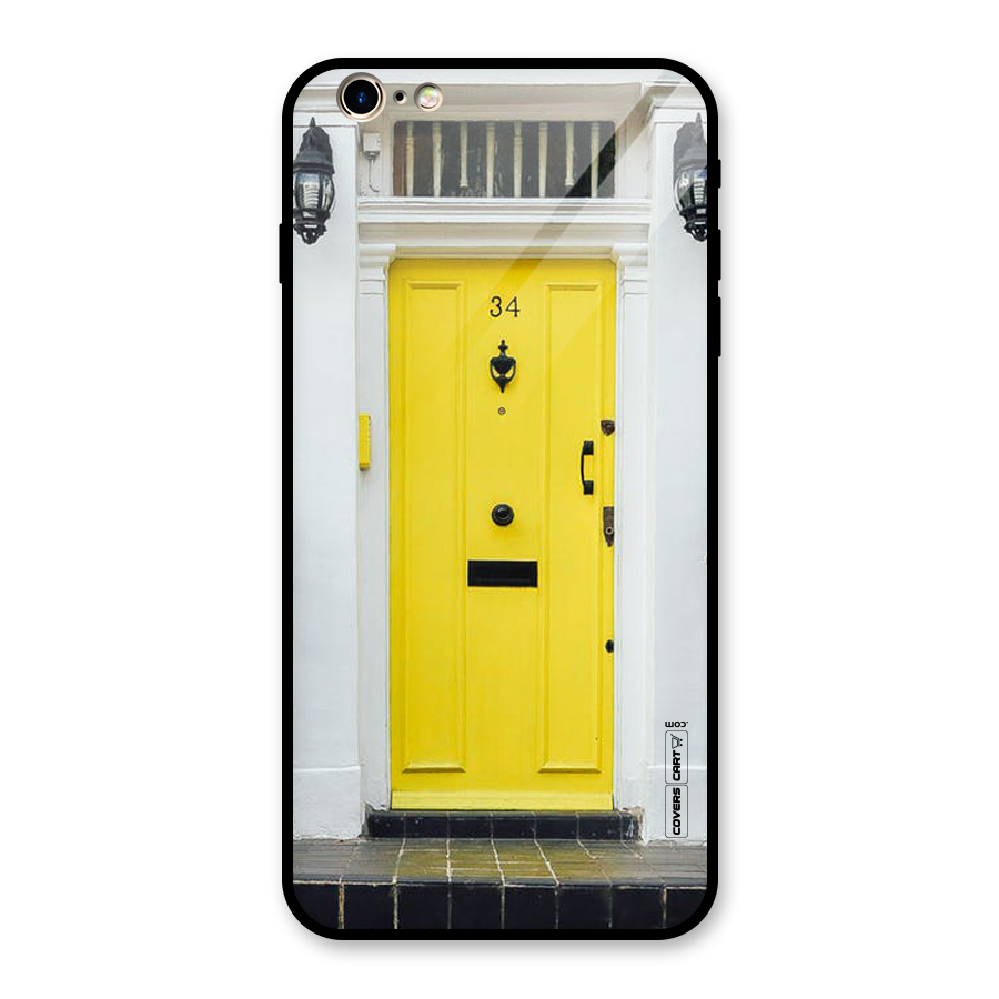 Yellow Door Glass Back Case for iPhone 6 Plus 6S Plus