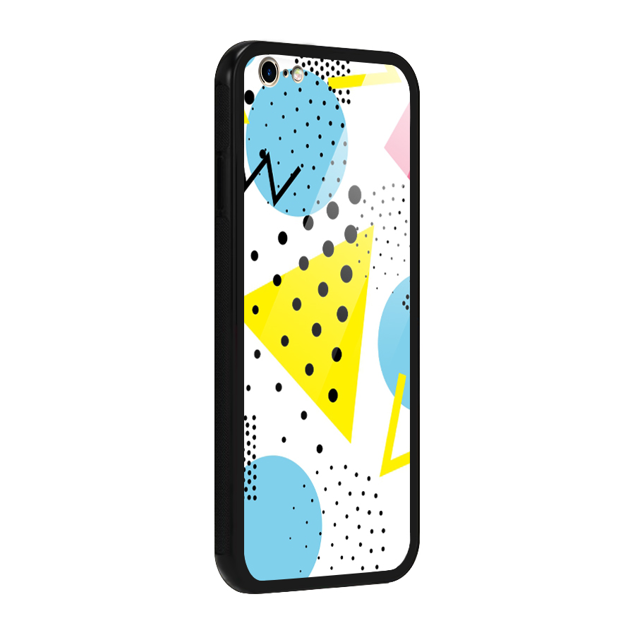 Abstract Geometry Glass Back Case for iPhone 6 Plus 6S Plus