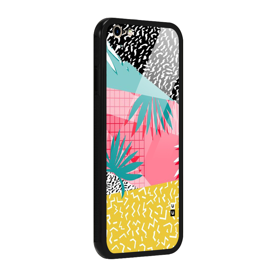 Abstract Grass Hues Glass Back Case for iPhone 6 Plus 6S Plus