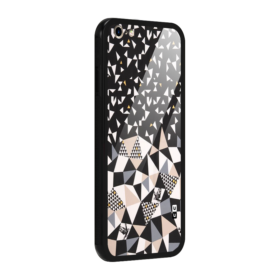Abstract Varied Triangles Glass Back Case for iPhone 6 Plus 6S Plus