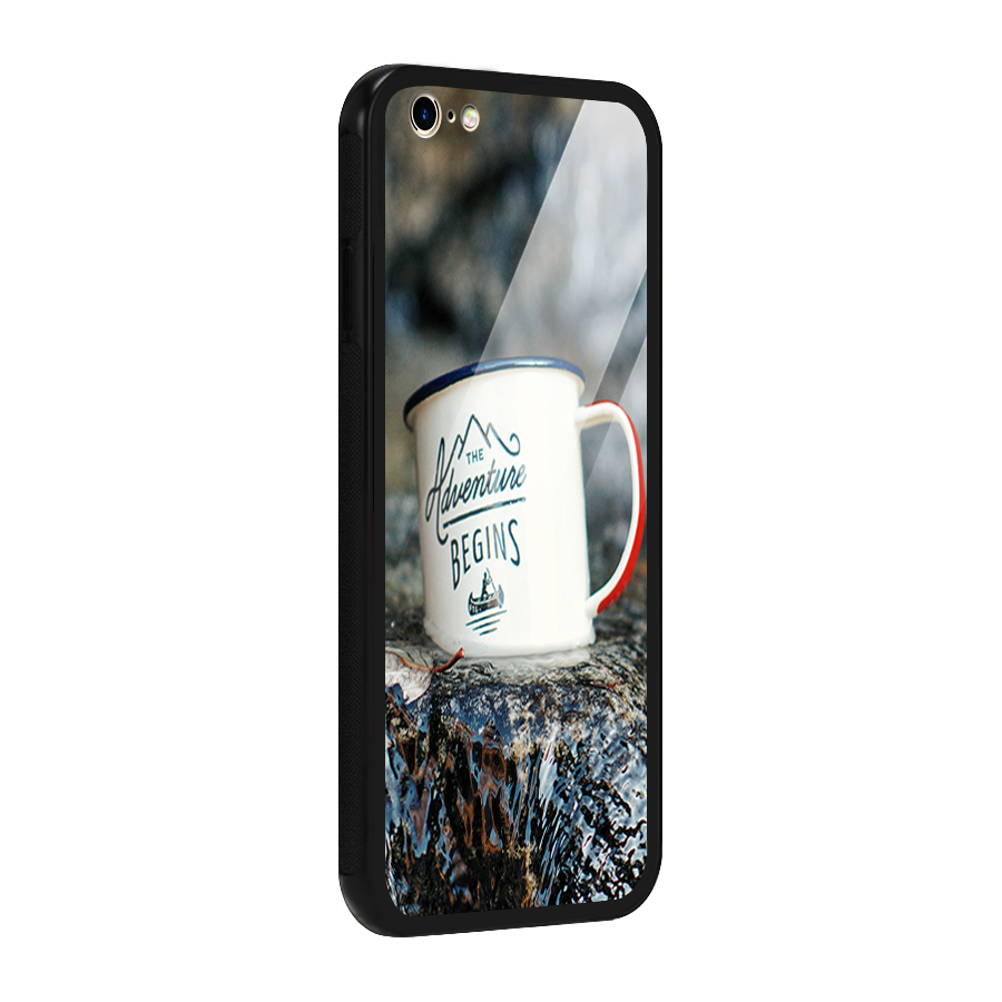 Adventure Begins Glass Back Case for iPhone 6 Plus 6S Plus
