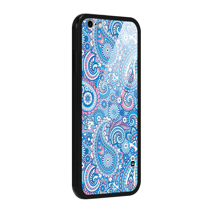 Artistic Blue Art Glass Back Case for iPhone 6 Plus 6S Plus