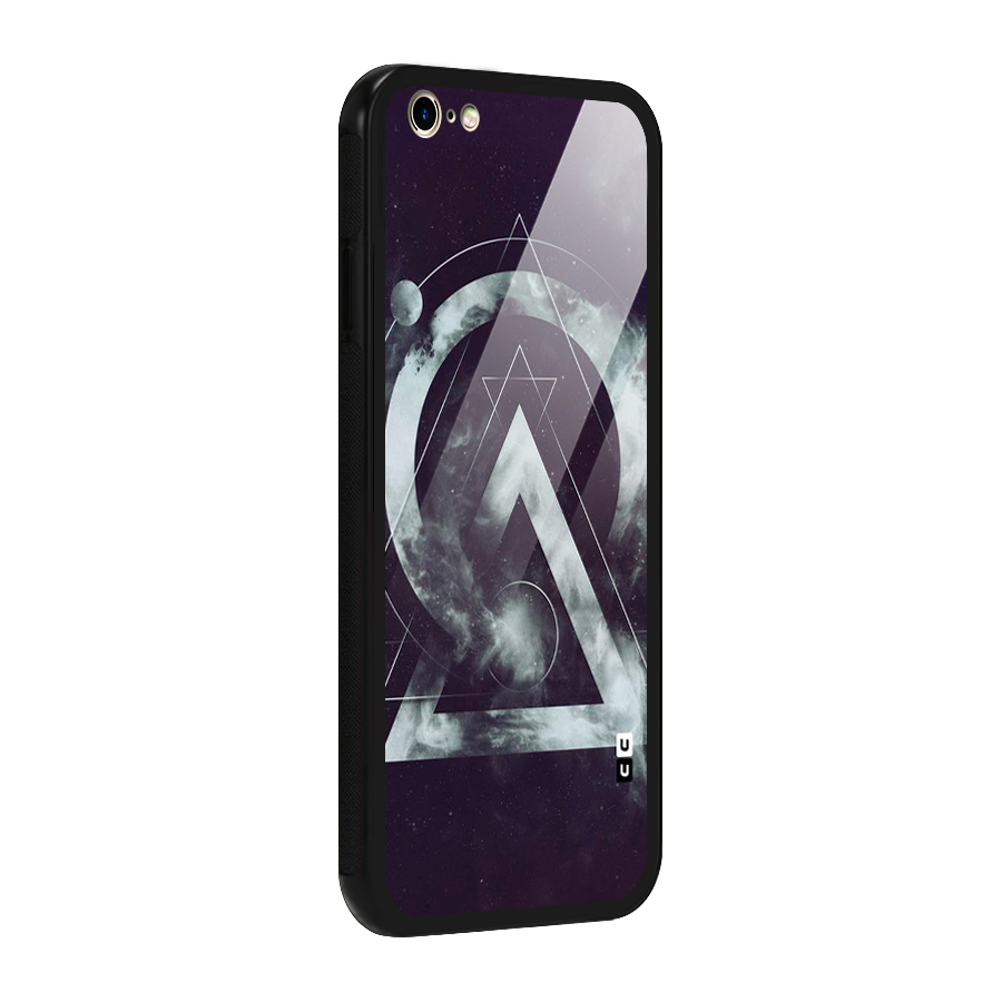 Basic Galaxy Shape Glass Back Case for iPhone 6 Plus 6S Plus