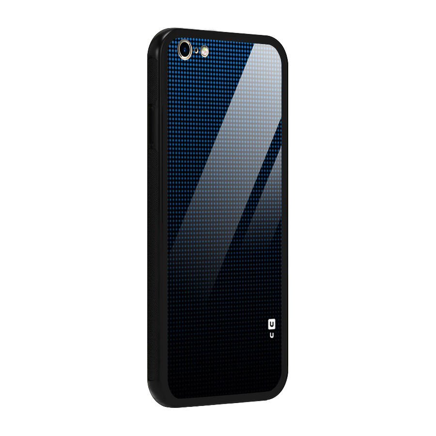 Blue Dots Shades Glass Back Case for iPhone 6 Plus 6S Plus