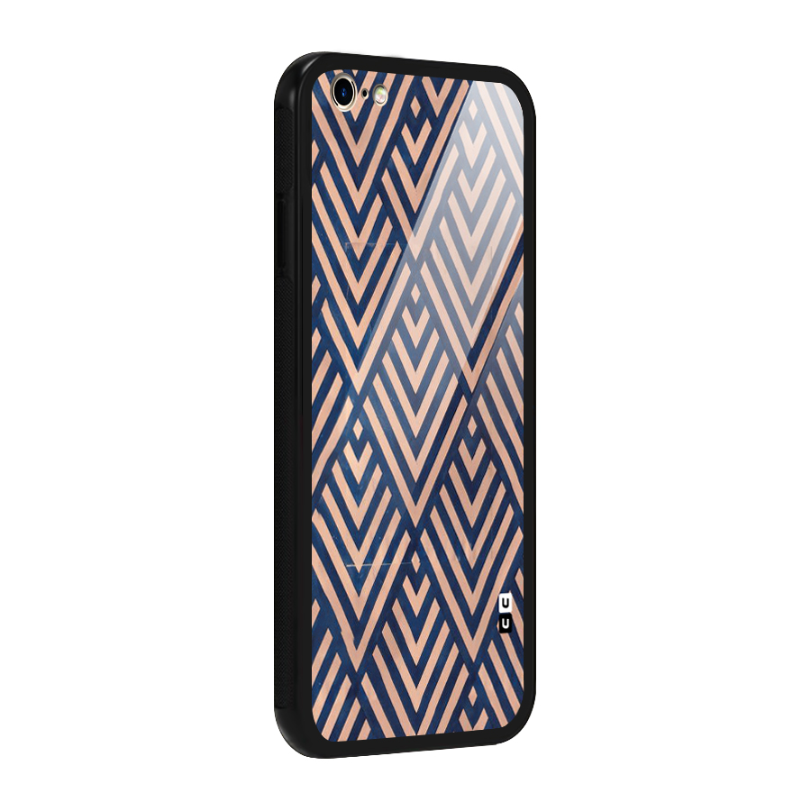 Blue Peach Glass Back Case for iPhone 6 Plus 6S Plus