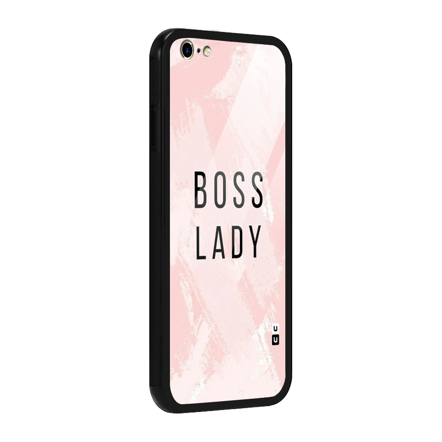 Boss Lady Pink Glass Back Case for iPhone 6 Plus 6S Plus