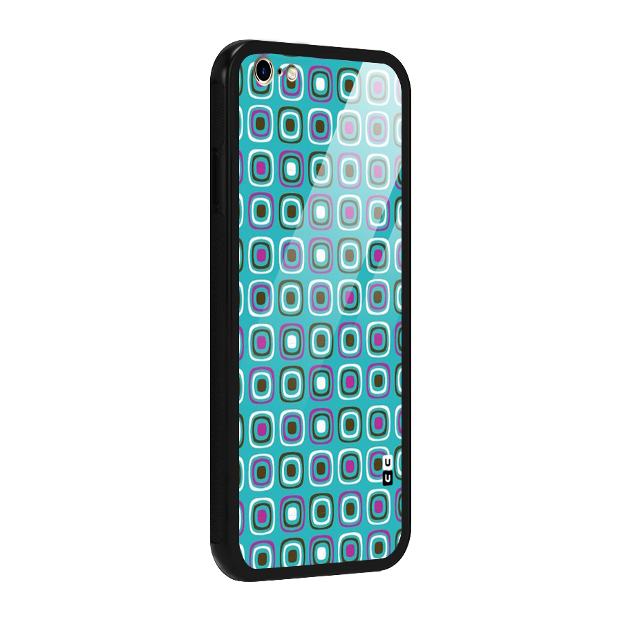 Boxes Tiny Pattern Glass Back Case for iPhone 6 Plus 6S Plus