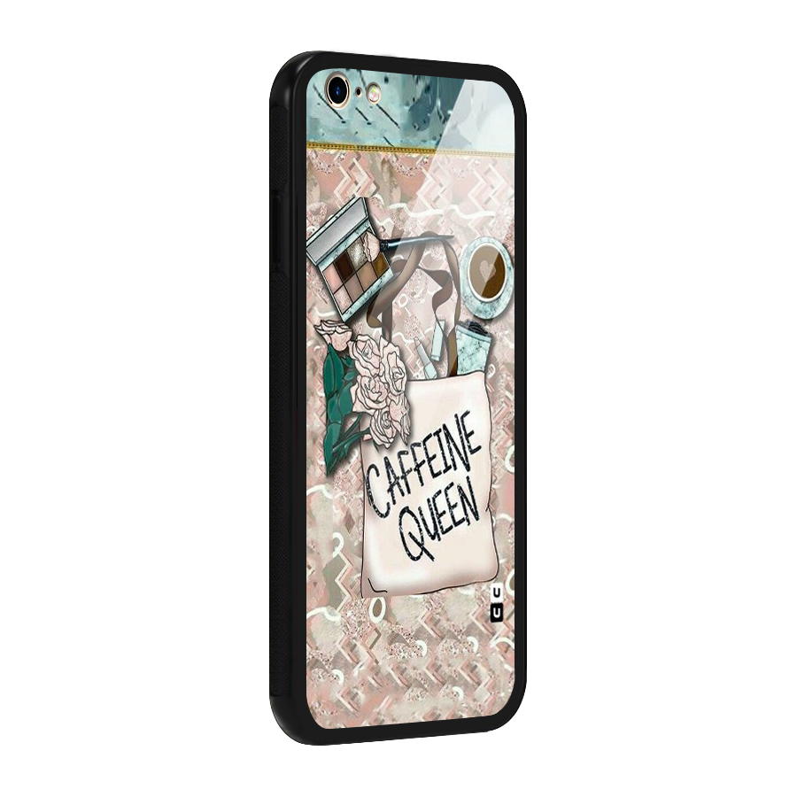 Caffeine Queen Glass Back Case for iPhone 6 Plus 6S Plus