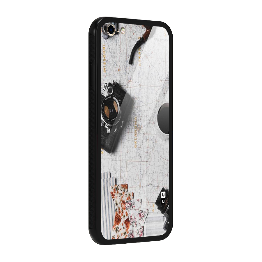 Camera Smoky Pipe Glass Back Case for iPhone 6 Plus 6S Plus