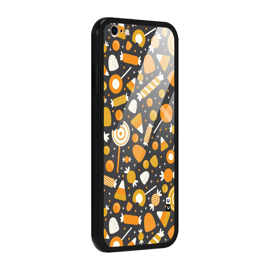 Candies Pattern Glass Back Case for iPhone 6 Plus 6S Plus