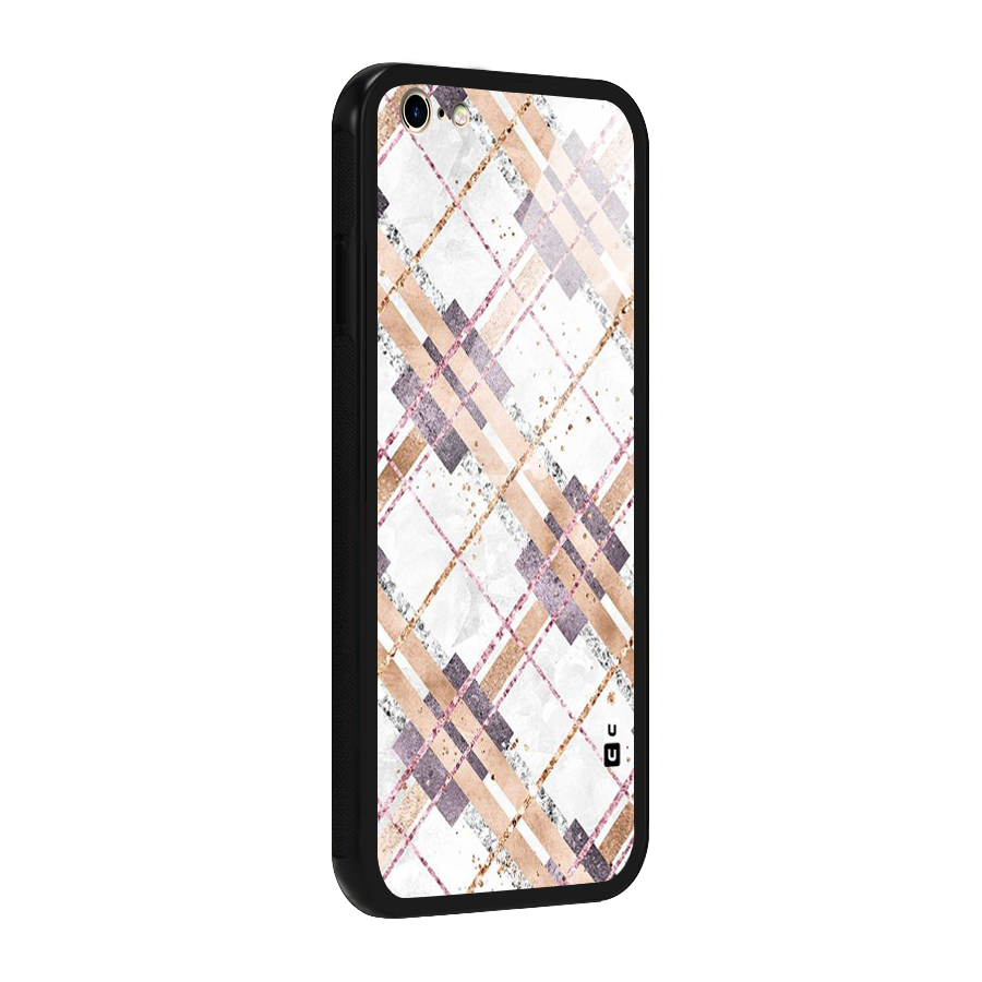 Check Trouble Glass Back Case for iPhone 6 Plus 6S Plus