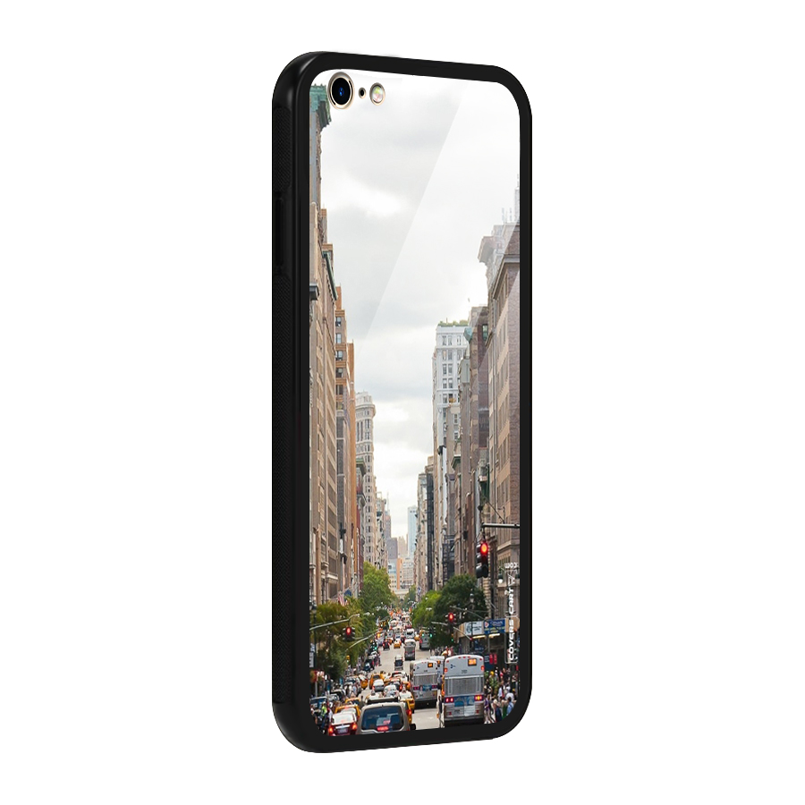 City Street View Glass Back Case for iPhone 6 Plus 6S Plus