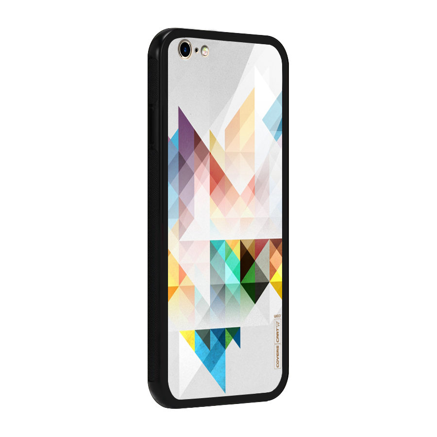 Colorful Geometric Art Glass Back Case for iPhone 6 Plus 6S Plus