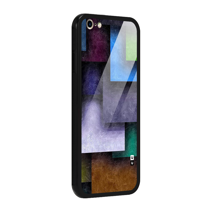 Concrete Squares Glass Back Case for iPhone 6 Plus 6S Plus