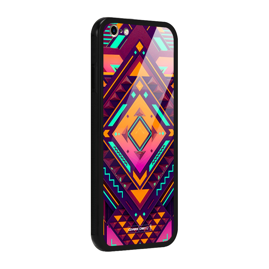 Creative Rhombus Glass Back Case for iPhone 6 Plus 6S Plus